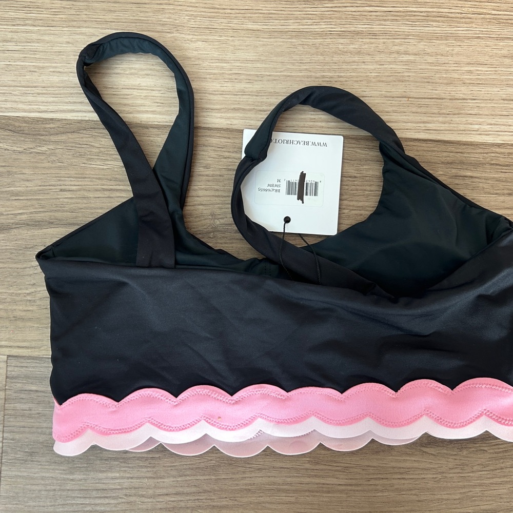 Beach Riot Marin Bikini Top Sweet Berry Wave, M, NWT - Picture 7 of 8
